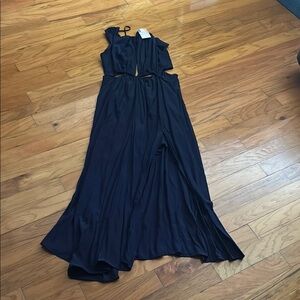 Elegant Navy Blue Maxi Dress